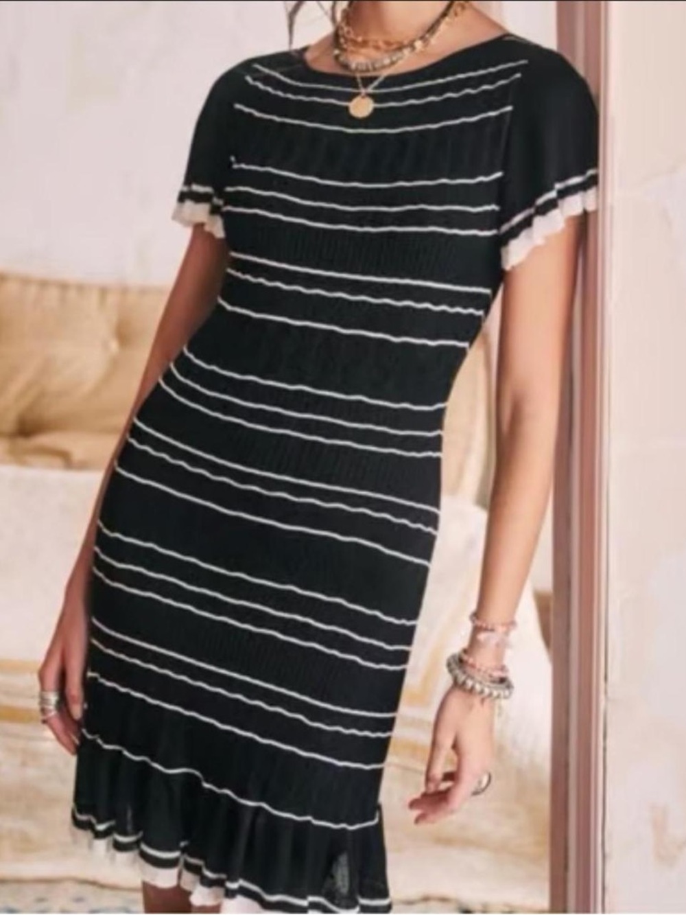 Sezane Brunella Knit Dress size xxl